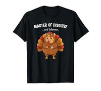 Master of Disguise - Chat en Costume de Dinde drôle Thanksgiving T-Shirt