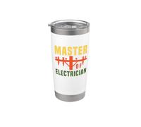 Master Of Electrician Electrical Engineer Job Titles Gobelet isotherme en acier inoxydable double paroi
