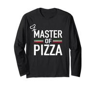Master of Pizza - Italia Pizza Master - Cuisinier de Pizza Manche Longue