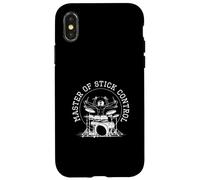Master of Stick Control Drôle Joueurs de Batterie Musicien Batteur Coque pour iPhone X/XS