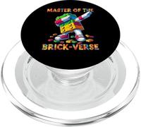 Master of The Brick-Verse Funny Brick Master Builder Dabbing PopSockets PopGrip pour MagSafe
