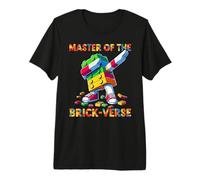 Master of The Brick-Verse Funny Brick Master Builder Dabbing T-Shirt Haut de Gamme