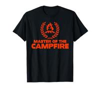 Master of The Campfire Hommes Femmes Plein Air Drôle Camping T-Shirt