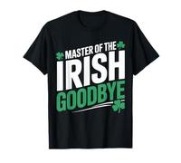 Master of The Irish Goodbye St Patrick Day Party Trèfle T-Shirt