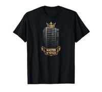 Master Of The Rack Funny IT Server Admin Crown Design T-Shirt