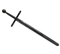 Master Of Trading Épée Excalibur 102 cm / 40in Tout Nouveau Jouet en Bois pour Enfants/Enfants thème Chevalier médiéval à 2 Mains (Noir)