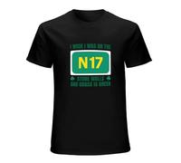 Master Pig Saw Doctors I Wish I Was on The N17 Stone Walls Irish Mens & Womens Short Sleeve T-Shirt Black XXL
