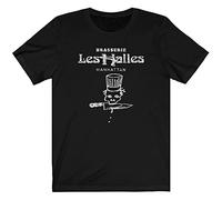 Master Pig Vintage Looking Brasserie Les Halles T-Shirt Anthony Bourdain's Old Restaurant Men Black M