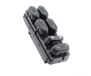 Master Power Interrupteur de commande de fenêtre avant gauche de rechange côté conducteur avec boîtier en plastique noir compatible avec Ford pour Escape pour Mazda pour Tribute pour Mercury pour