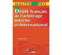 master pro - droit français de l'arbitrage interne et international
