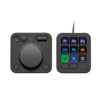 Logitech Console MX Creative – Pavé programmable 9 touches LCD personnalisables, molette – Graphite