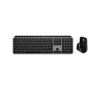 Master Series MX Keys S Combo for Mac - Ensemble clavier et souris - full size - rétroéclairé - sans fil - Bluetooth LE - QWERTZ - Allemand - gris