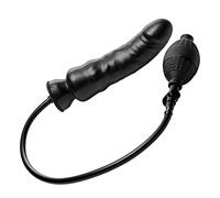 Master Series Renegade Inflatable Dildo, Black, U