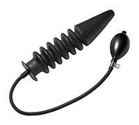 Master Series X-Large Black Accordion Inflatable Anal Plug