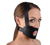 Master Series XR-Brands Blindfolds Face Fuk II Dildo Face Masker Masque à l'Aspect Brut, Black