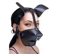 Master Series XR-Brands Gags Puppy Play avec Ballgag Noir Masque en Simili Cuire