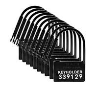Master Series XR-Brands Set de Porte-Clés Paquet de 10 Cadenas de Chasteté Numérotées en Plastique
