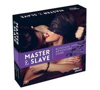 Master & Slave - kit bondage - accessoires jeu - violet/noir
