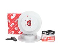 MASTER-SPORT Kit de Frein - Disques et Plaquettes de Freins Essieu arrière Ø302mm Plein Compatible avec MITSUBISHI GRANDIS NAW