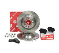 MASTER-SPORT Kit de Frein - Disques et Plaquettes de Freins Essieu arrière Ø302mm Plein Compatible avec AUDI A6 C6 Allroad 4FH