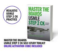 Master the Boards USMLE Step 2 CK Self-Study Toolkit 2023-2024: Book + 2 Practice Tests + 2,900-Item Qbank + Video (USMLE Prep)