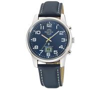 Master Time Montre D'Homme Avec Bracelet en Cuir Bleu MTGA-10815-31L