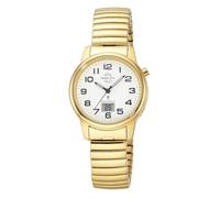Master Time MTLA-10947-12Z Montre analogique à quartz radio-pilotée pour femme avec date numérique et bracelet en acier inoxydable