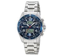 Master Time Montre Radio Super Énergie Acier / Bleu Avec 2 Bandes MTGA-10922-32M