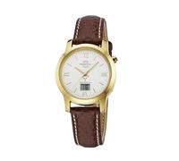 Master Time MTLA-10299-13L Montre analogique à quartz pour femme avec bracelet en cuir