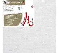 Master Toiles - Châssis Entoilé - Toile à Peindre 100% Grain Fin Lin 40x40cm