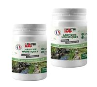 FAVEX Master Trap - Lot de 2 larvicides Moustiques - Anti larves de moustiques et mouches - Efficace jusqu'à 10 semaines - 2 x 100g