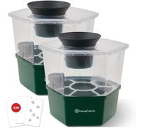 Master Trap - Lot De 2 Pièges Moustiques Anti Pontes Hexacatch - Anti-Moustique Et Moustiques Tigres - Limite La Reproduction Des Moustiques - Sans Électricité