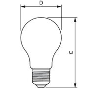 Master Value Led Ampoule E27 Poire Claire 3.4w 470lm - - Philips