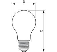 Master Value Led Ampoule E27 Poire Claire 3.4w 470lm - - Philips
