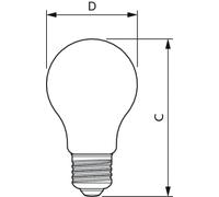 Master Value Led Ampoule E27 Poire Dépolie 5.9w 806lm - - Philips