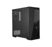 MasterBox K501L - Boîtier PC Moyen tour ATX avec ventilation inclinée, éclairage LED rouge, panneau latéral