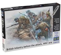 Masterbox Kit de Construction British Infantry/Before The Attack/ère de la Première Guerre Mondiale à l'échelle 1:35 (Gris)