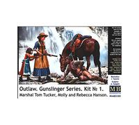 Outlow. Gunslinger Series Kit No.1. Marshal Tom Tucker,molly A.rebeccahanson - 1:35e - Master Box Ltd.