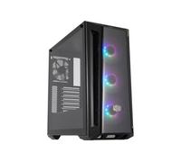 MasterBox MB520 ARGB - Tour - ATX étendu - panneau latéral fenêtré (verre trempé) - pas d'alimentation (ATX) - noir - USB/Audio