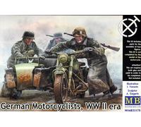 Masterbox Motocyclistes Allemands R75 + Accessoires Kit 1:35 NEUF