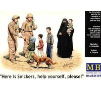 Masterbox Voici Snickers Modernes Soldats Américains Afghanistan 1:35 Kit