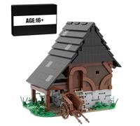 MasterBrickPlay Kit de construction architectural, 1032 pièces de stockage de grains médiévaux modulaire de maison, MOC Modular Building Blocs de construction Jouet