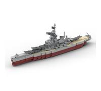 MasterBrickPlay Kit de construction de bateau technique G-60429 - Modèle de cuirassé militaire - 479 pièces - Technique - Navires de guerre - Blocs de construction - Jouet de construction - Cadeau
