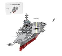 MasterBrickPlay Kit de construction de navire technique, 1/350 UCS USS CVN-65 Porte-avions à propulsion nucléaire Atom Sous-marin, 4941 pièces Technique Navires de guerre Blocs de construction Jouet