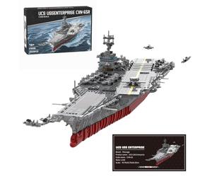 MasterBrickPlay Kit de construction de navire technique, 1/350 UCS USS CVN-65 Porte-avions à propulsion nu ire Atom Sous-marin, 4941 pièces, Technique, Navires de guerre, Blocs de construction
