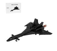 MasterBrickPlay Kit de construction technique pour hélicoptère, intercepteur supersonique MIG-31 MOC, jouet d'avion, hélicoptère militaire, blocs de serrage, cadeaux pour adultes (1654 pièces)