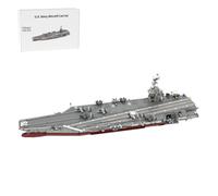 MasterBrickPlay Navire de guerre militaire, 6361 blocs de serrage, kit de modélisation technique, bateau, porte-avions du modèle de cuirassé américain Navy, porte-avions technique Battleship