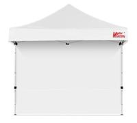 MASTERCANOPY Paroi latérale d'auvent instantané de 2,4 x 2,4 m pour tonnelles de tente pop-up - Paroi latérale de protection UV uniquement, épissable (1 pièce, blanc)