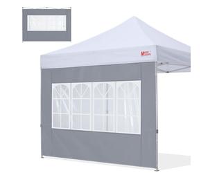 MasterCanopy Paroi latérale pour fenêtre d'église pour tonnelle de 2,5 x 2,5 m, gris