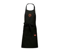 MasterChef Delantal de cocina, para mujer y hombre -100% algodón - Delantal ajustable para barbacoa con logotipo bordado - Talla única para cocinar y hornear